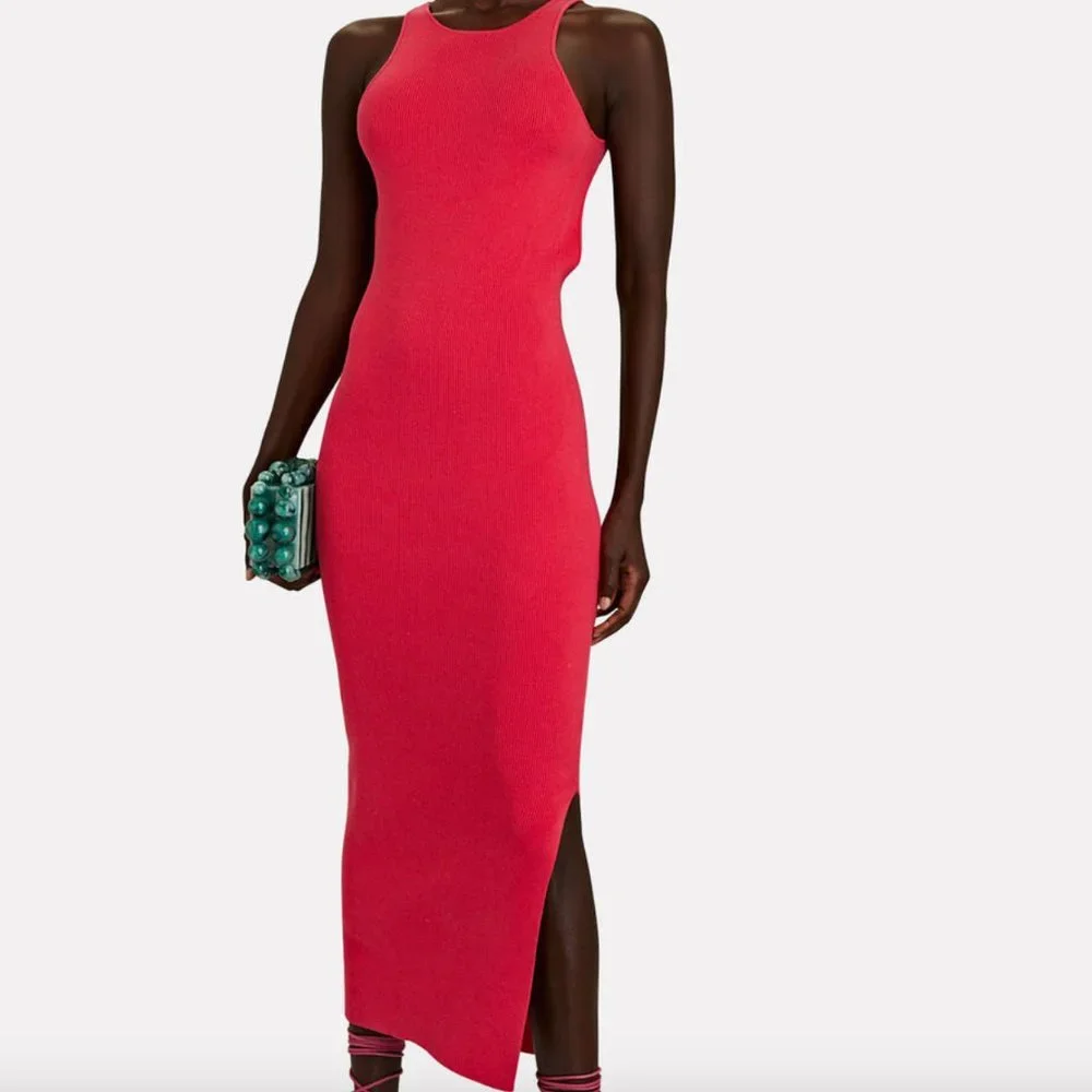 ANNA QUAN JEMMA OPEN-BACK COTTON-BLEND MAXI DRESS - Picture 5 of 8